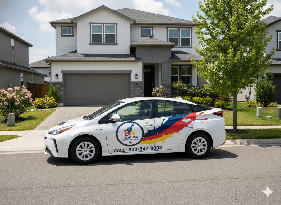 BrightNow Painting Exchange service vehicle